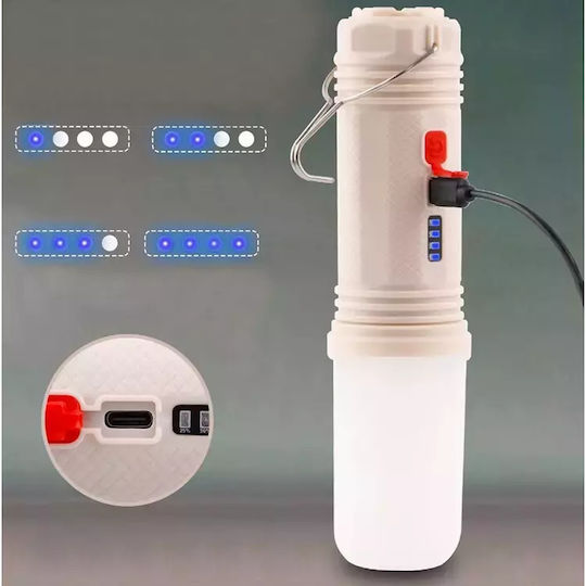 Verk Group LED Glühbirne für Camping Wasserdicht mit Taschenlampe & Powerbank