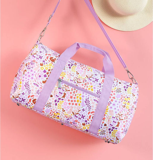 A Little Lovely Company Sack Voyage Pink Fabric L46xW22.5xH25cm