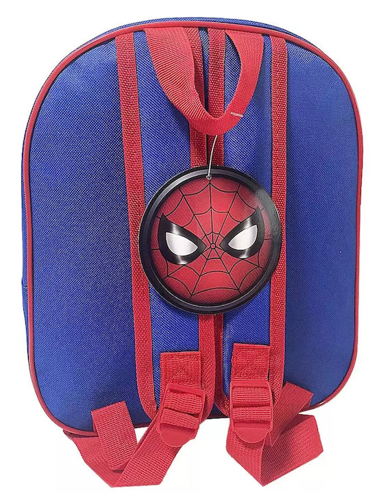 Spiderman School Bag Backpack Kindergarten Blue