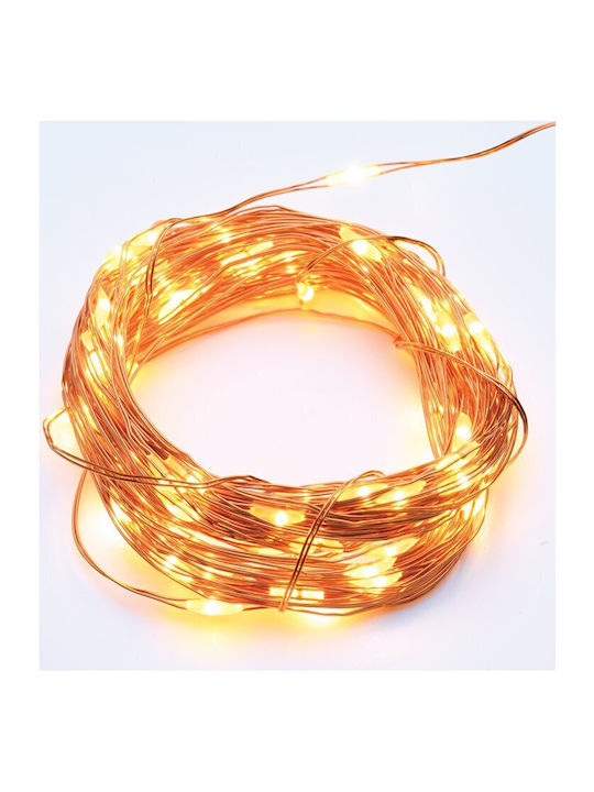 200 Λαμπάκια LED 20μ. Θερμό Λευκό σε Σειρά