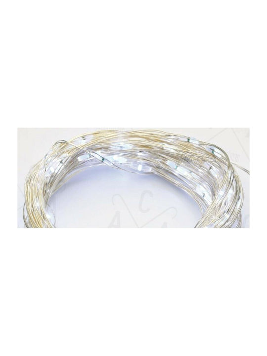 200 Lights LED 20m. Cold White in String 1pcs