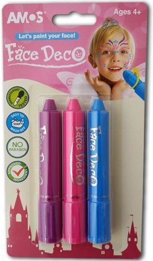 Karneval Face Painting Lila 3Stück