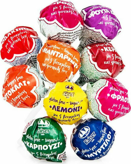 Kaiser 1889 Lollipop with Cherry Flavour No Added Sugar 10g