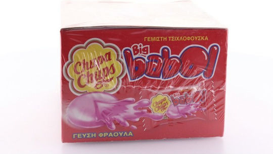 Chupa Chups 60 Τσίχλες Big Babol με Γεύση Φράουλα 5gr