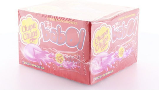 Chupa Chups 60 Τσίχλες Big Babol με Γεύση Φράουλα 5gr