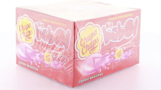 Chupa Chups 60 Τσίχλες Big Babol με Γεύση Φράουλα 5gr