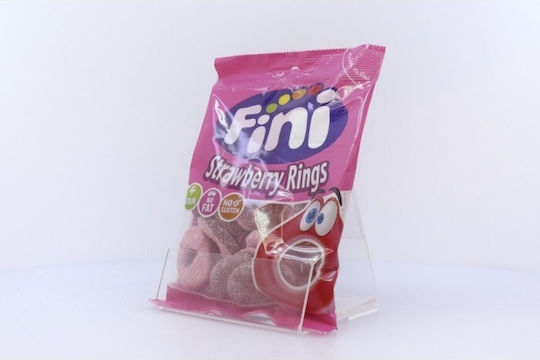 Fini Ζαχαρωτά Rings με Γεύση Strawberry Χωρίς Γλουτένη 100gr