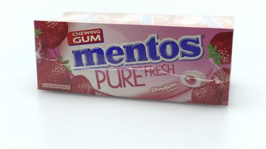Mentos Τσίχλες Pure Fresh με Γεύση Φράουλα 12τμχ 30gr