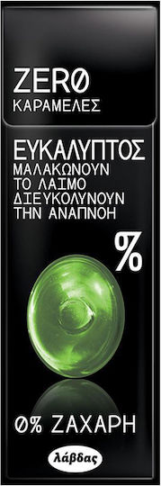 Λάβδας Καραμέλες Zero με Γεύση Ευκάλυπτο Χωρίς Προσθήκη Ζάχαρης 12τμχ 32gr