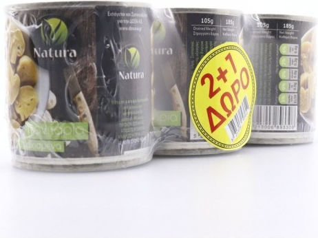 Natura Natural's Flavors Μανιτάρια 185gr 3τμχ