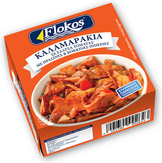 Flokos Squids Tomato - Pepper 160gr