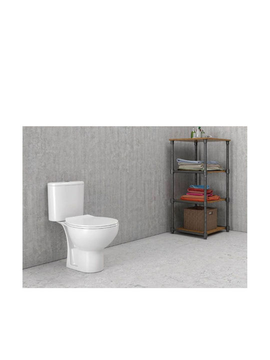 Karag Venice Floor-Standing Toilet Rimless with Flush with Cover Soft Close White