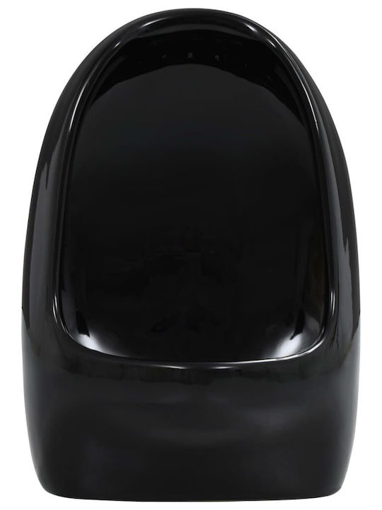 vidaXL Urinal Black