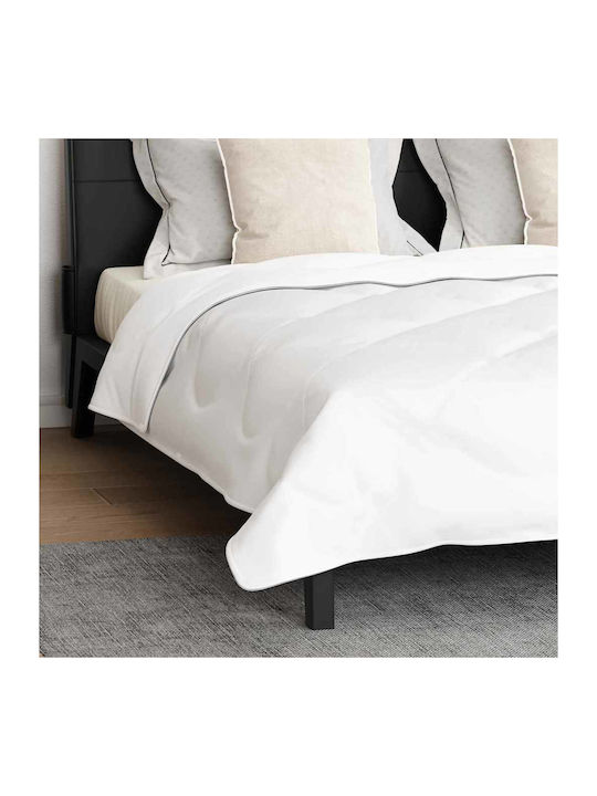 vidaXL Σετ Πάπλωμα Υπέρδιπλο με Γέμιση Microfiber 220x260εκ. Λευκό 3τμχ