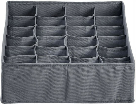 Organizator de sertare pentru Șosete / Lenjerie intimă în Culoare Gri 32.5x32.5cm 1buc