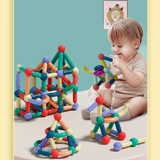 Magnetisches Bauspielzeug für Kinder ab 3+ Jahren