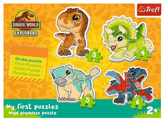 Puzzle Baby Classic Cute Dinosaurs Jw 36138