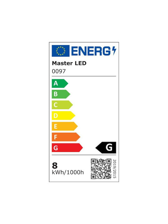 Masterled Lampa de podea LED Î170xL19cm. cu Lumină Alb Reglabil 300lm Alb