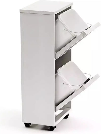 Arredamenti Italia Waste Bin Waste Plastic White 12lt 1pcs