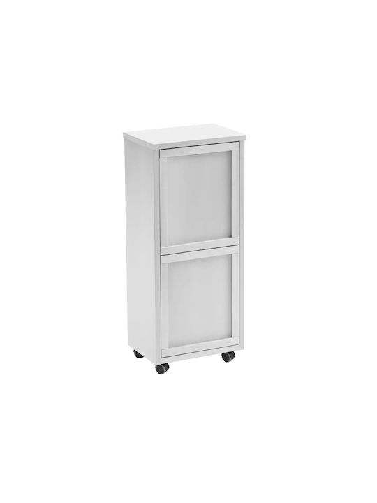 Arredamenti Italia Coș de Gunoi Plastic Alb 12lt 1buc