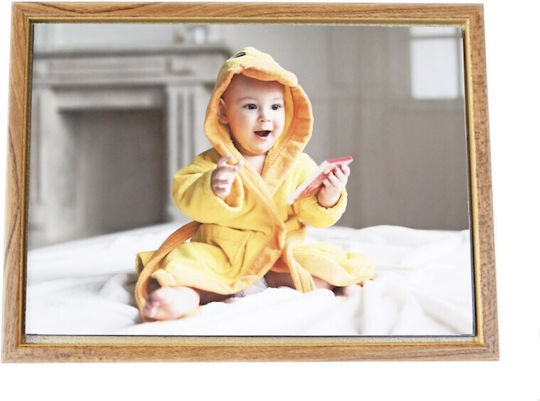 Wandmontage Fotorahmen aus Holz mit braunem Rahmen