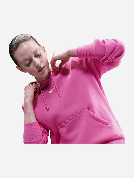 Sportswear Дамски Суитшърт Худи Розов
