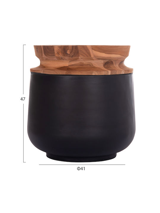 HomeMarkt Decorative Vase Linter Black 34x11.7x60cm