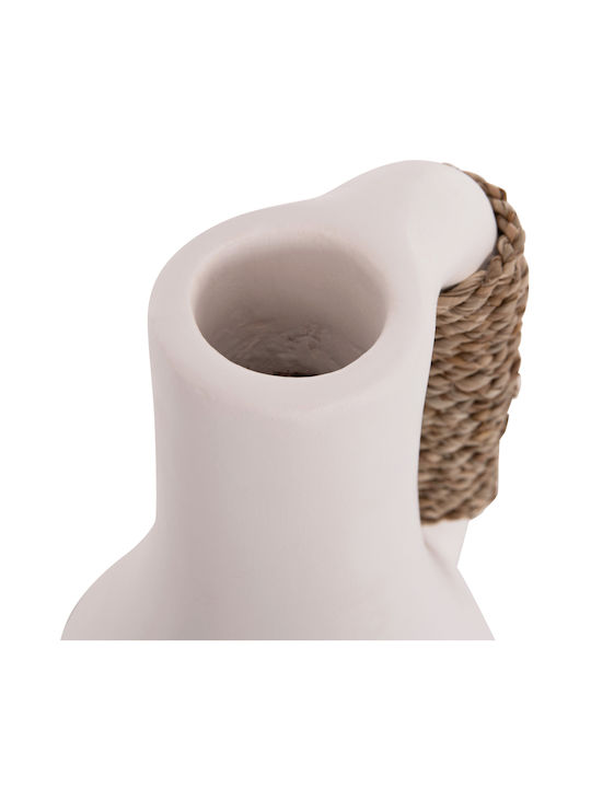 HomeMarkt Decorative Vase Cammer White 18x18x39cm