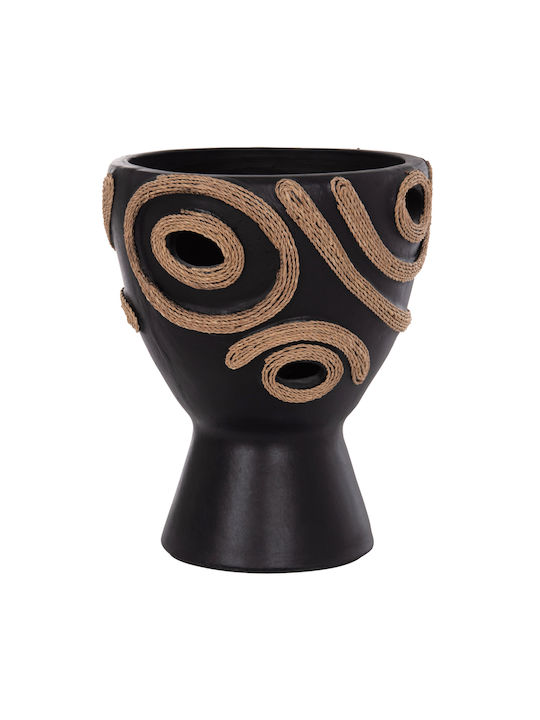 HomeMarkt Decorative Vase Dean Black 20x20x29cm