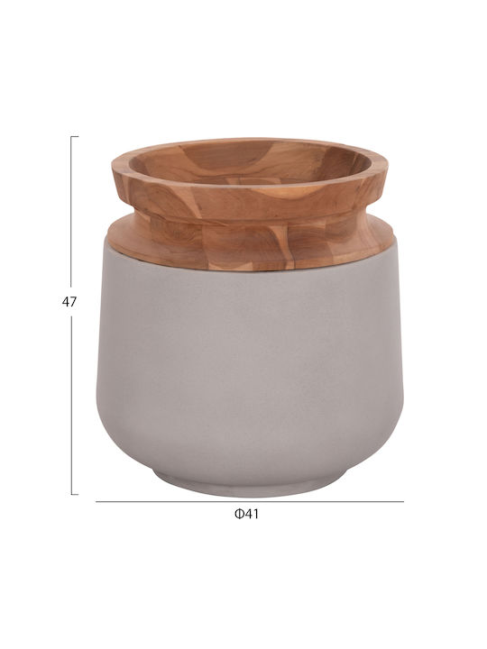 HomeMarkt Decorative Vase Linter Gray 11.7cm