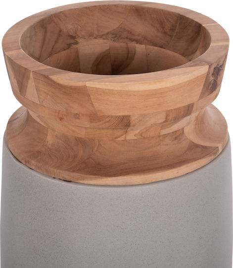 HomeMarkt Decorative Vase Linter Gray 11.7cm