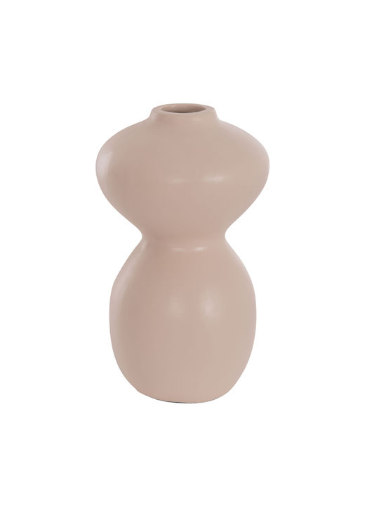 HomeMarkt Decorative Ceramic Vase Nelly Ecru Φ22xH35cm