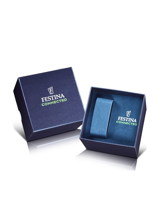Festina Ceas Digital Pentru Bărbați 44mm Cu Baterie și Curea Din Cauciuc Galbenă