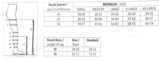 Dukamed Dukavas Socks Thigh High Graduated Compression with Silicone & Open Toes 18-24 mmHg White