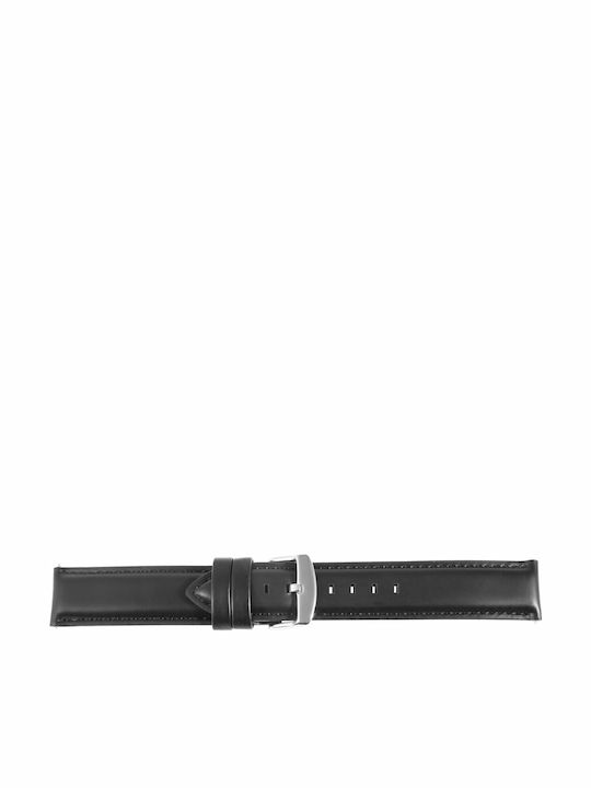 New Era Δερμάτινο Λουράκι Μαύρο 22mm