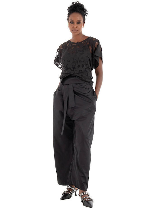 Bluze Damă cu Dantelă Negru