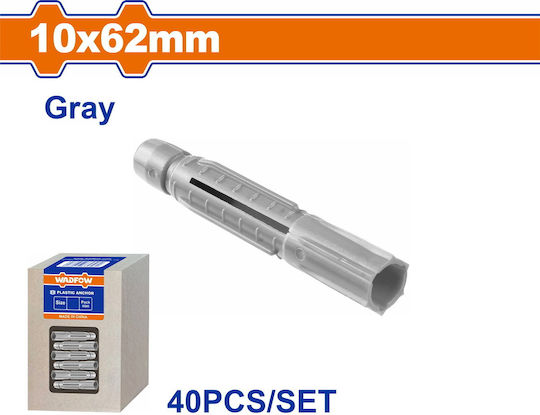 Wadfow Βισμα Πλαστικο Pe Universal 10x62mm 40tem Wxtfa61