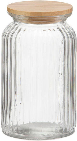Andrea House General Use Glass Jar with Lid Transparent 1200ml