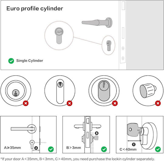 Lockin G-30 Electronic Lock Retrofit with Bluetooth Connectivity and Wi-Fi