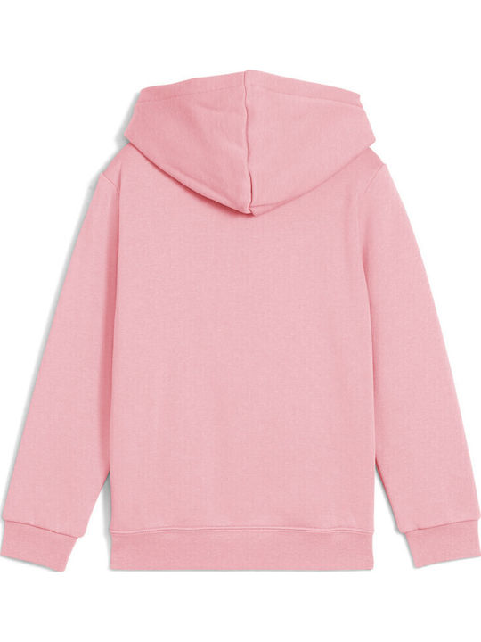 PUMA Kids Sweatshirt with Hood and Pockets Pink Hoodie Fl