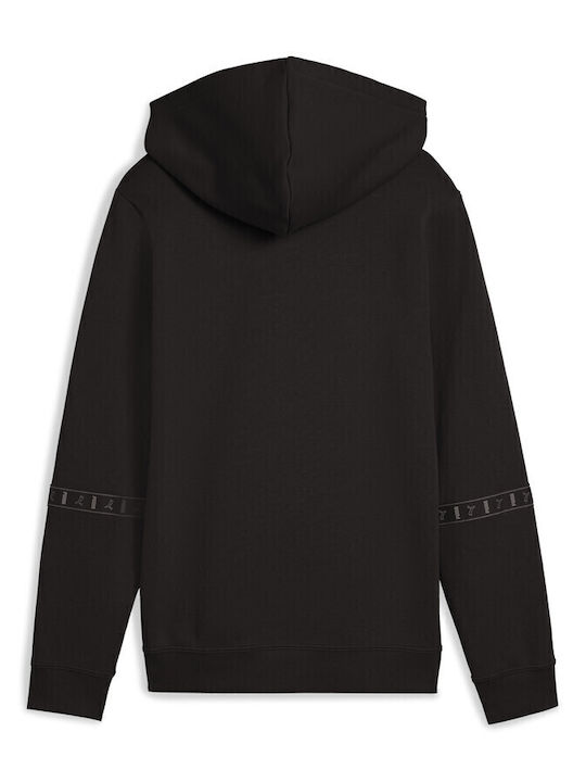 Παιδικό Φούτερ με Κουκούλα και Τσέπες Μαύρο Hoodie Fl