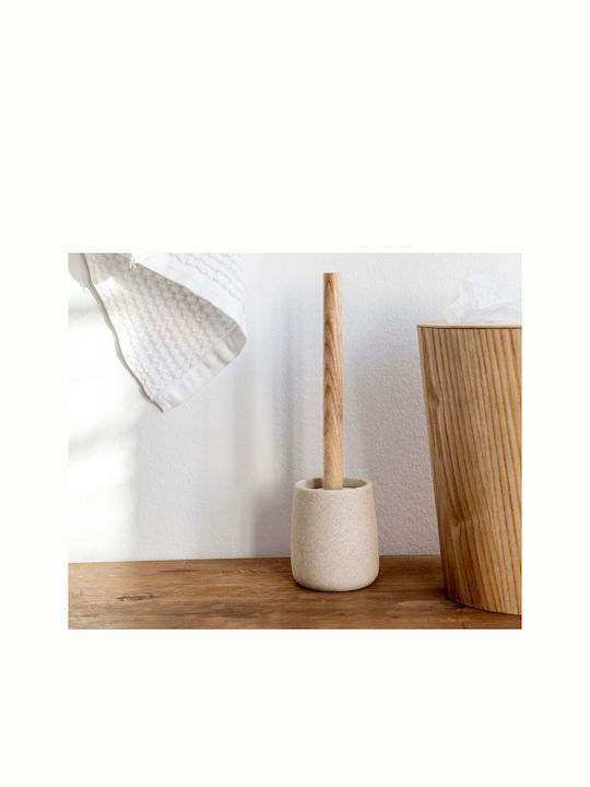 Andrea House Kunststoff Badezimmer Toilettenbürste Beige