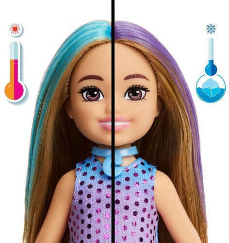 Barbie Chelsea Doll Color Reveal for 3+ years+ Years (Various Designs/Assortments of Designs) 1pc