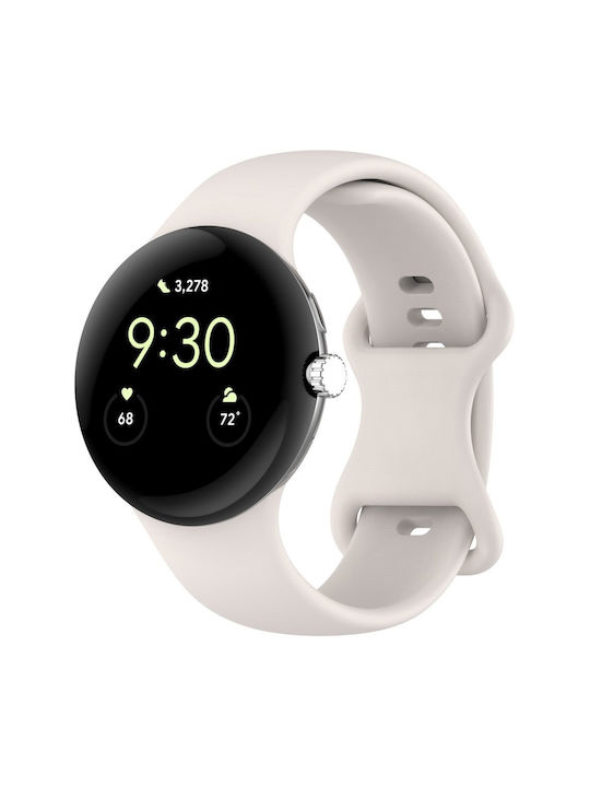 Curea din Silicon Google Pixel Watch 3 45mm Bej