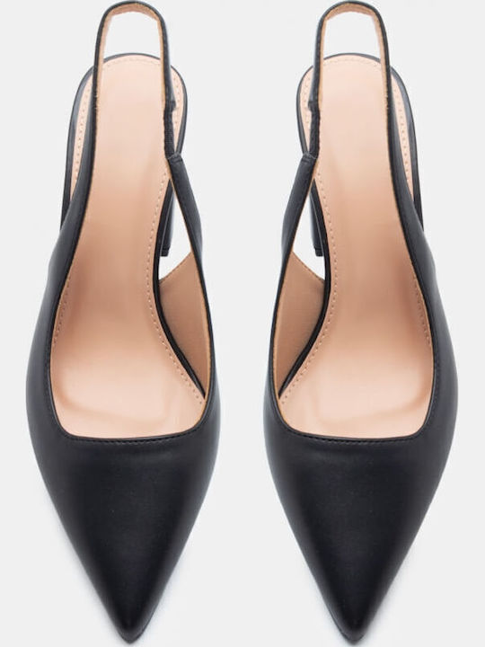 Pumps mit Riemchen Schwarz