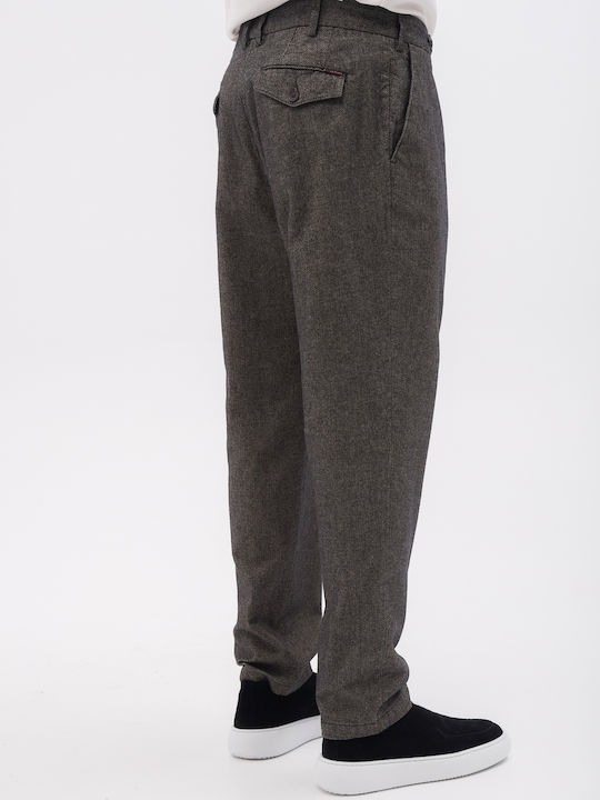 Trousers Elastic in Regular Fit Gray