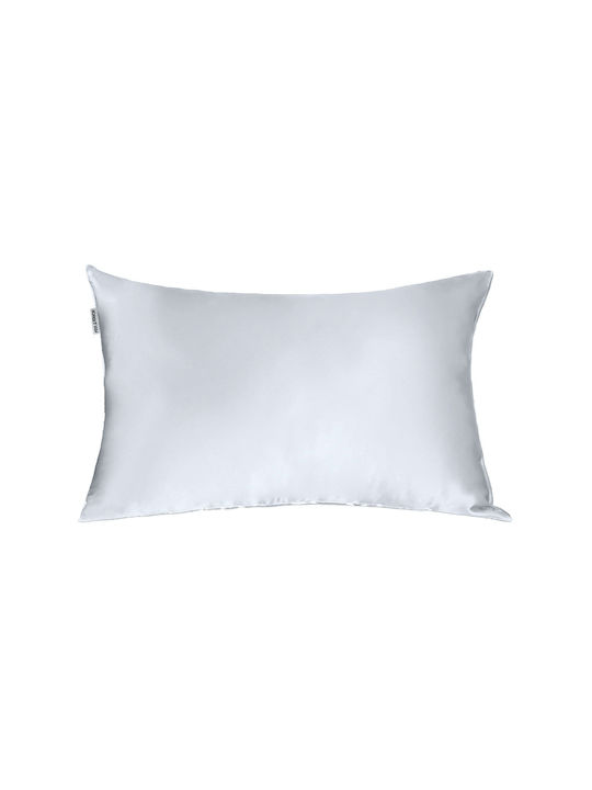 Silk Pillowcase Envelope 50x70 Feel & Touch Beauty Sleep Silver 50x70
