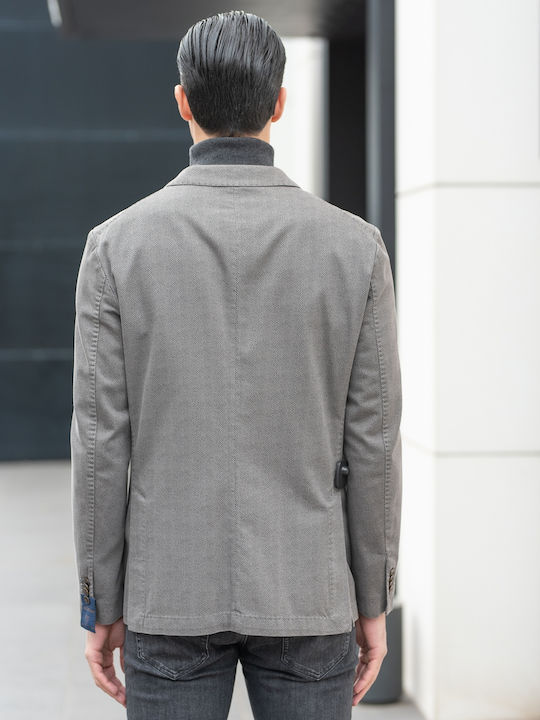Men's Suit Jacket Regular Fit Gray