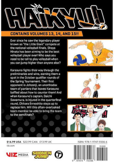 Haikyu! 3 In 1 Vol. 13, 14 & 15