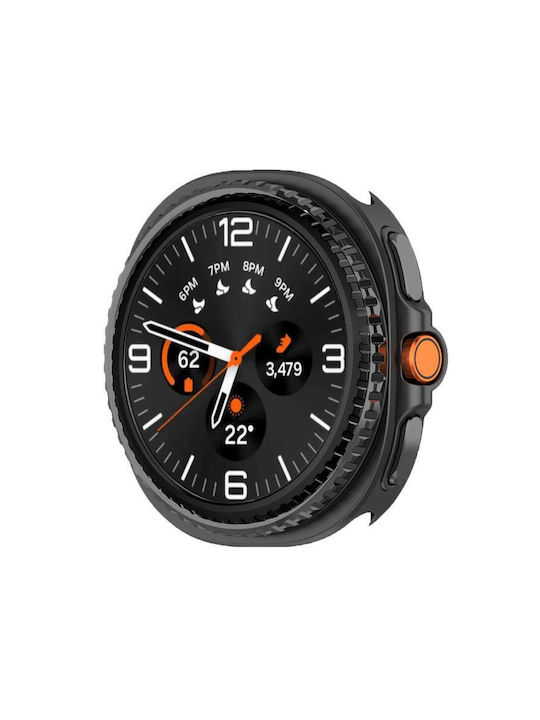 Galaxy Metallhülle in Schwarz Farbe für Samsung Galaxy Watch8 Classic 46mm